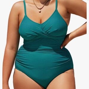 Cupshe sz 1X teal NWT tummy control